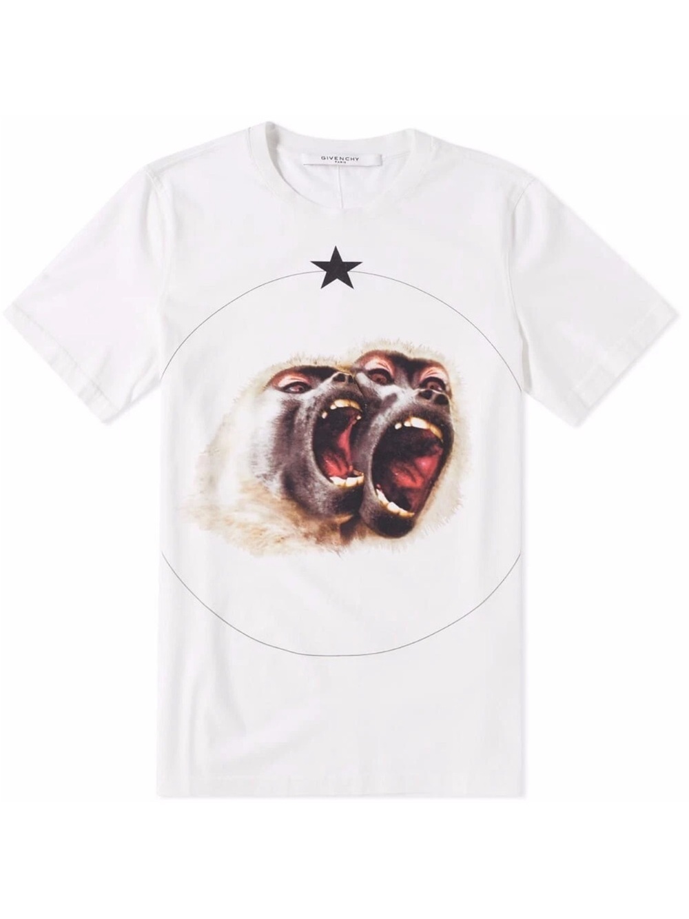Givenchy Cuban Monkey Brother Tee T-Shirt - White